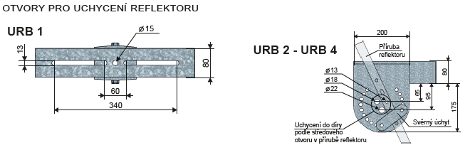 URB konzolový výložník